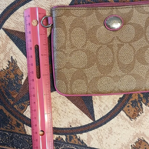 Coach Tan and Pink Wallet - Picture 3 of 6